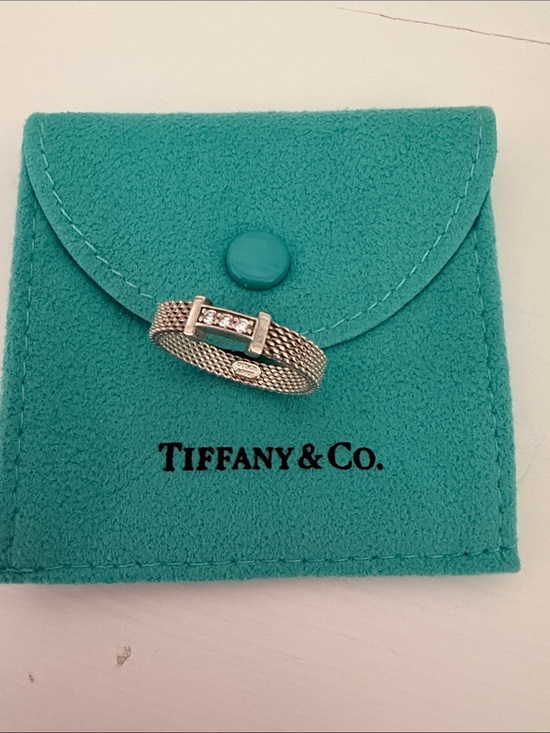 Tiffany & Co. Jewelry - Tiffany & Co. Somerset ring with diamonds 3mm size 7